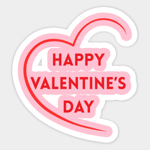 Happy Valentine’s Day Magnet by Creatifly Graphic Tees