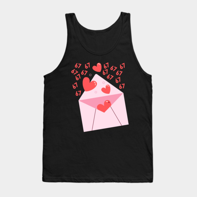 67 Love Letter Tank Top by Creatifly Graphic Tees