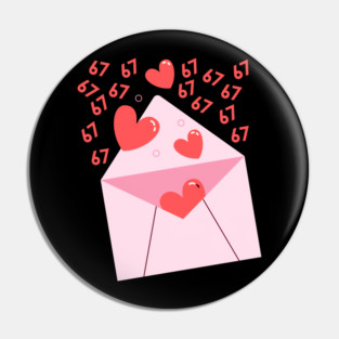 67 Love Letter Pin