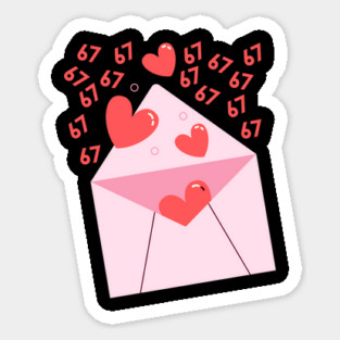 67 Love Letter Sticker