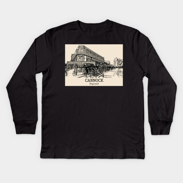 Cannock – England Kids Long Sleeve T-Shirt by Lakeric