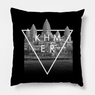 Khmer Cambodian Aesthetic Angkor Wat Pillow