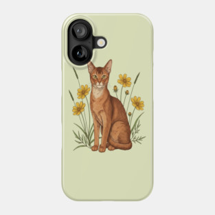 Abyssinian Cat Garden Aesthetic Phone Case
