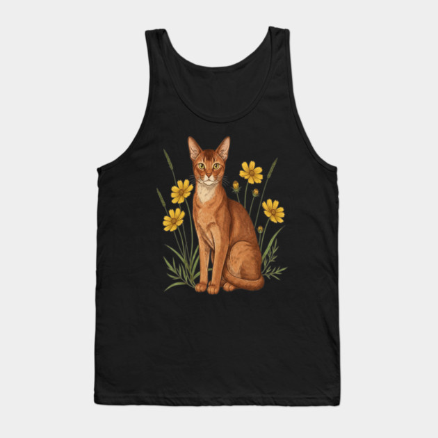 Abyssinian Cat Garden Aesthetic Tank Top by BirdsnStuff