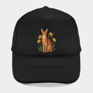 Abyssinian Cat Garden Aesthetic Hat