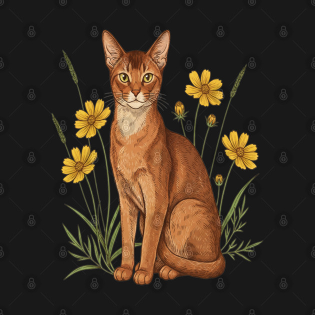 Abyssinian Cat Garden Aesthetic by BirdsnStuff