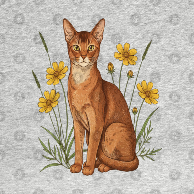 Abyssinian Cat Garden Aesthetic by BirdsnStuff