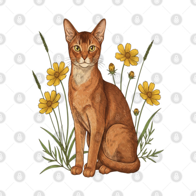 Abyssinian Cat Garden Aesthetic by BirdsnStuff