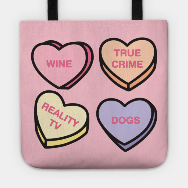 Conversation Hearts Tote by Laura Contarino