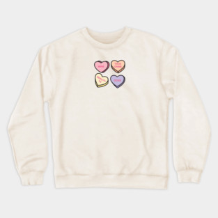 Conversation Hearts Crewneck Sweatshirt