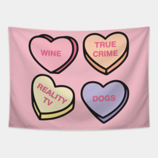 Conversation Hearts Tapestry