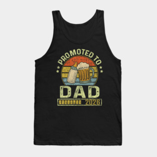 Promoted To Dad 2026 Expecting Baby Soon To Be Father Tank Top