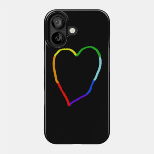 Rainbow Heart Phone Case