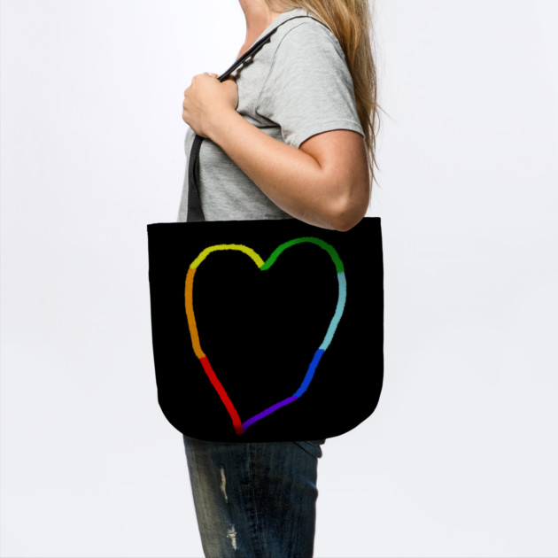 Rainbow Heart by Creatifly Graphic Tees