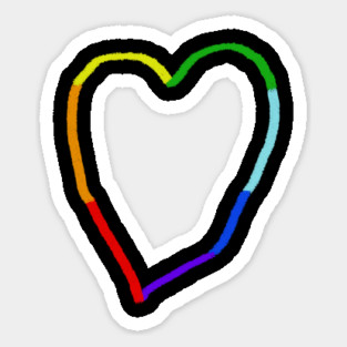 Rainbow Heart Magnet