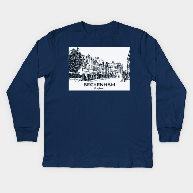Beckenham – England Kids Long Sleeve T-Shirt by Lakeric