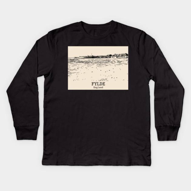 Fylde – England Kids Long Sleeve T-Shirt by Lakeric