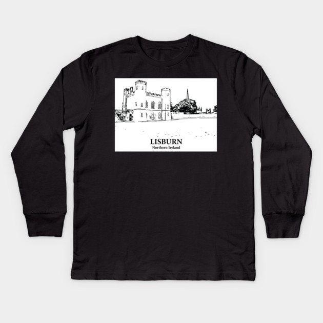 Lisburn – Northern Ireland Kids Long Sleeve T-Shirt by Lakeric