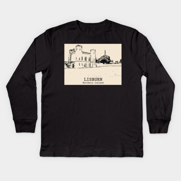 Lisburn – Northern Ireland Kids Long Sleeve T-Shirt by Lakeric