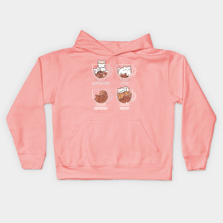 Cat Coffee Guide - Cute Kittens Kids Hoodie