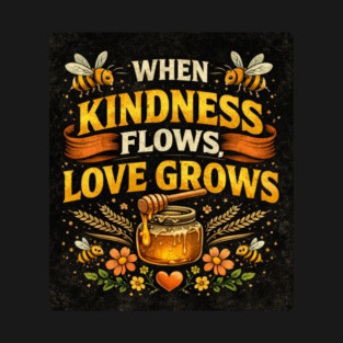 When Kindness Flows Love Grows - Male T-Shirt