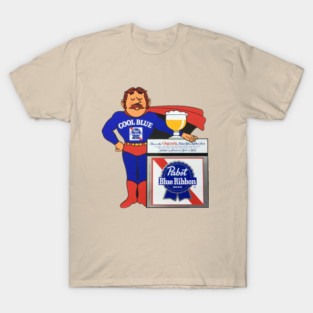 Pabst Blue Ribbon Super Cool Blue 1970s T-Shirt
