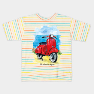 The adventure begins Kids T-Shirt