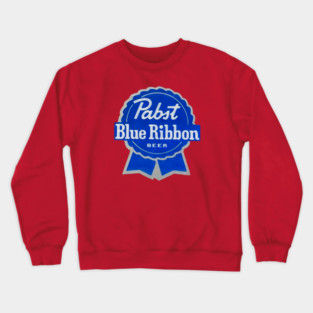 Pabst Blue Ribbon Beer Logo PBR Crewneck Sweatshirt
