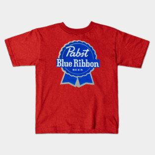 Pabst Blue Ribbon Beer Logo PBR Kids T-Shirt