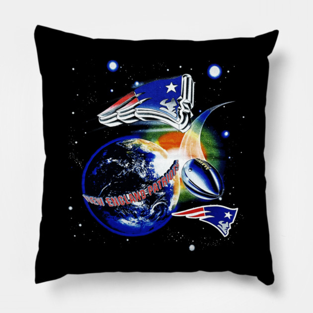 New England Patriots - Outer Space Football Pillow by nicklower
