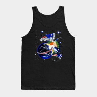 New England Patriots - Outer Space Football Tank Top