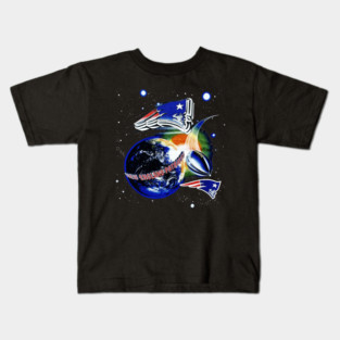 New England Patriots - Outer Space Football Kids T-Shirt
