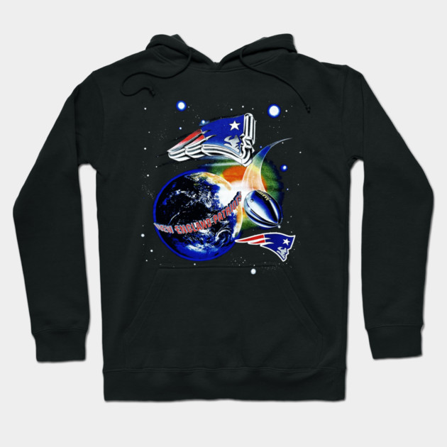 New England Patriots - Outer Space Football Hoodie by nicklower