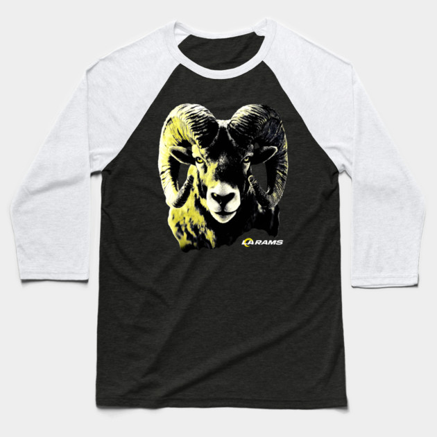 Los Angeles Rams - Football Baseball T-Shirt by nicklower