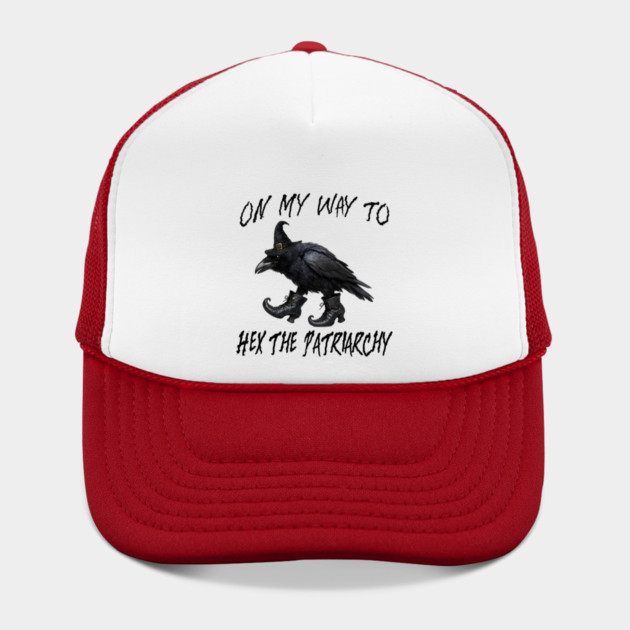 On My Way To Hex The Patriarchy, Witchy Crow design by Luxinda