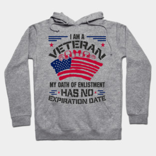 Veteran Oath of Enlistment USA Military Pride Hoodie