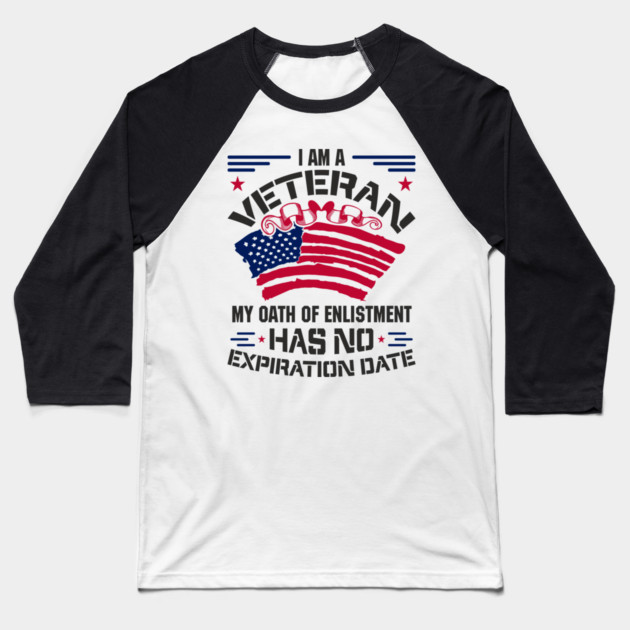 Veteran Oath of Enlistment USA Military Pride Baseball T-Shirt by Anticorporati