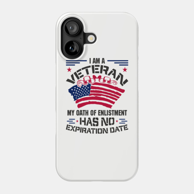 Veteran Oath of Enlistment USA Military Pride Phone Case by Anticorporati