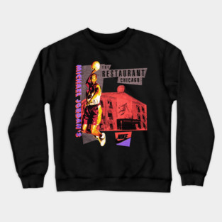 90s Jordan Basketball Restaurant Classic Crewneck Sweatshirt
