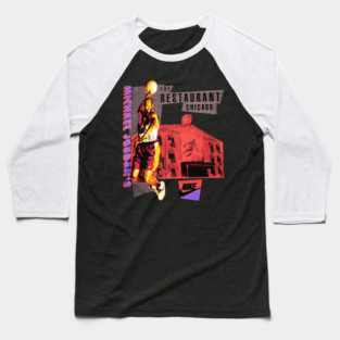 90s Jordan Basketball Restaurant Classic Baseball T-Shirt