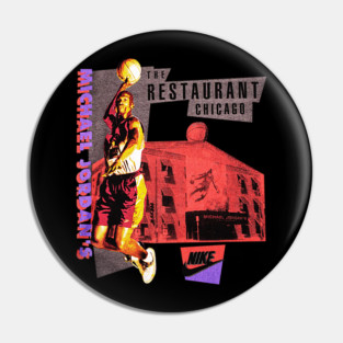 90s Jordan Basketball Restaurant Classic Pin
