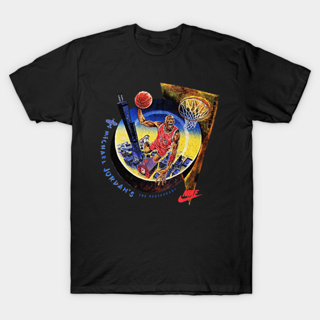 90s Jordan Basketball Restaurant Classic Dunk T-Shirt by nicklower