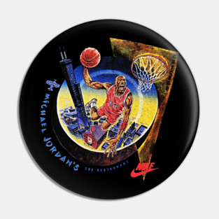 90s Jordan Basketball Restaurant Classic Dunk Pin