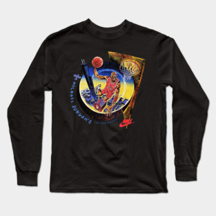 90s Jordan Basketball Restaurant Classic Dunk Long Sleeve T-Shirt
