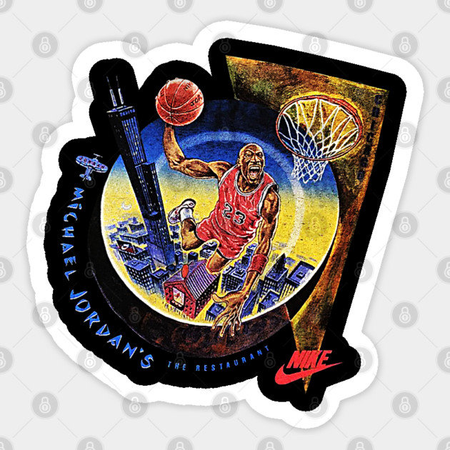 90s Jordan Basketball Restaurant Classic Dunk Sticker by nicklower