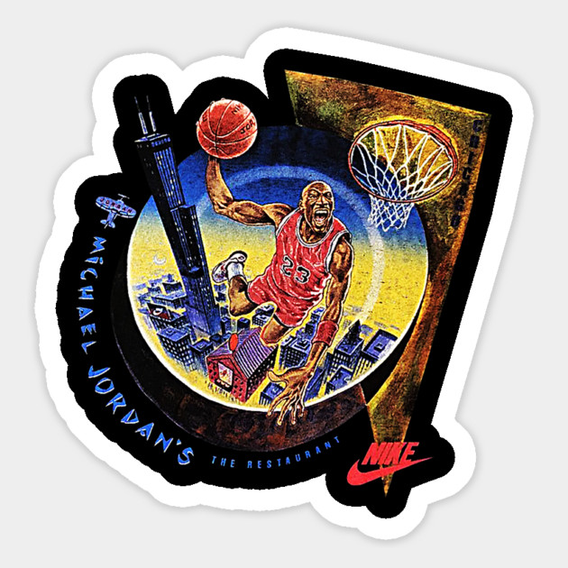 90s Jordan Basketball Restaurant Classic Dunk Magnet by nicklower