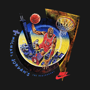 90s Jordan Basketball Restaurant Classic Dunk T-Shirt