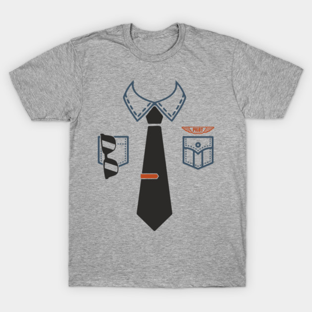 Pilot Shirt Uniform Travel Day Adventure Ready T-Shirt by Anticorporati