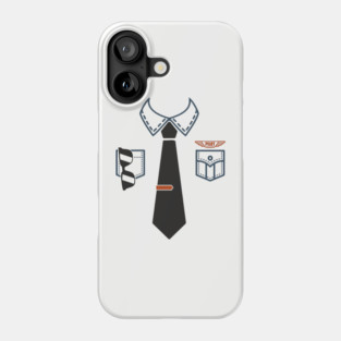 Pilot Shirt Uniform Travel Day Adventure Ready Phone Case