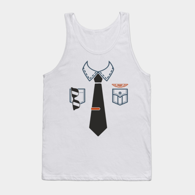 Pilot Shirt Uniform Travel Day Adventure Ready Tank Top by Anticorporati